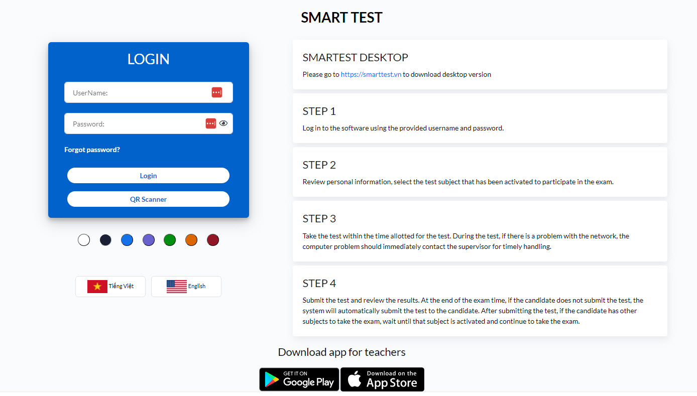 SMARTTEST online: Phần mềm TỔ CHỨC THI trắc nghiệm - tự luận online
